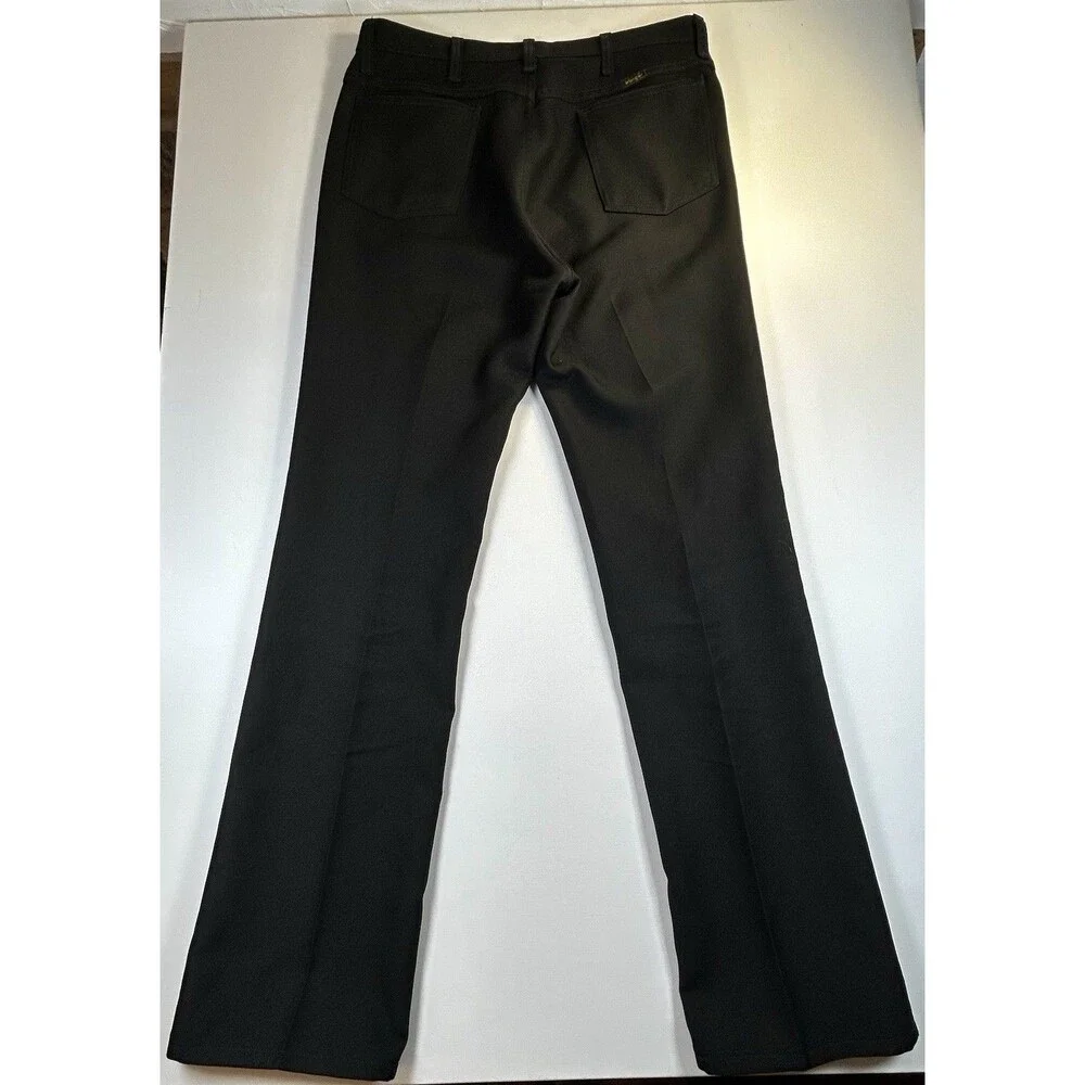 Wrangler Men's Black Dress Pants (light flare)